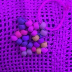 Colorful Kandi   Handmade Beaded keychain